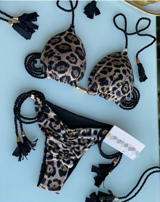 Leopard Miami Bikini Set