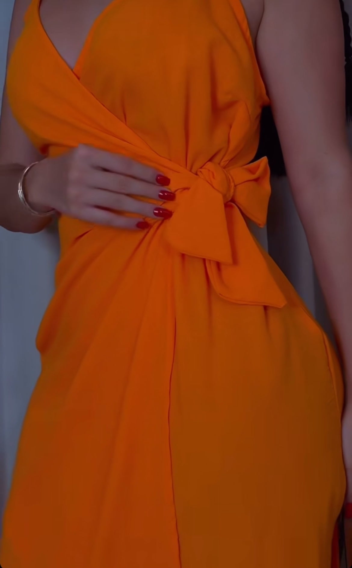 Sofia Orange Dress