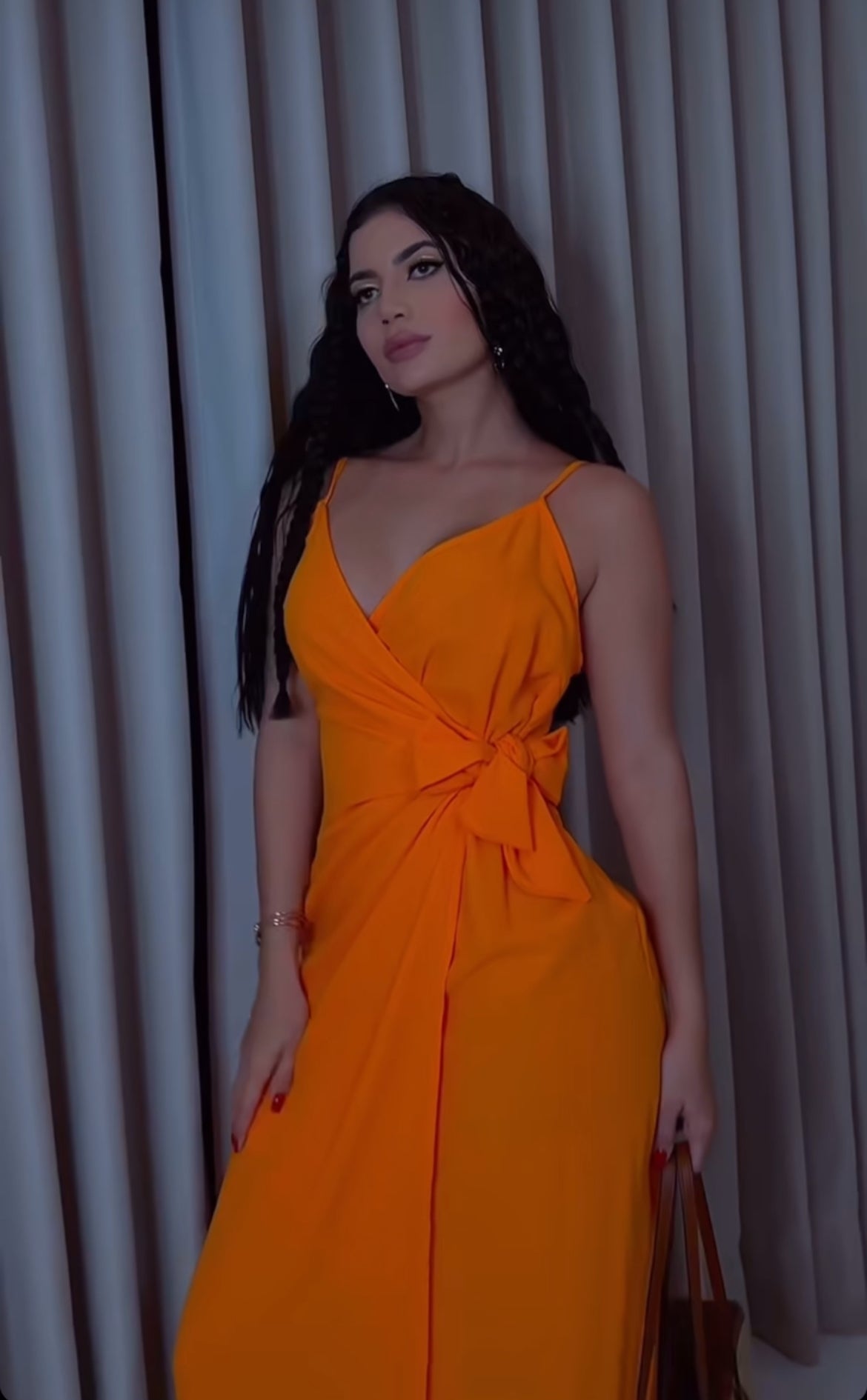 Sofia Orange Dress